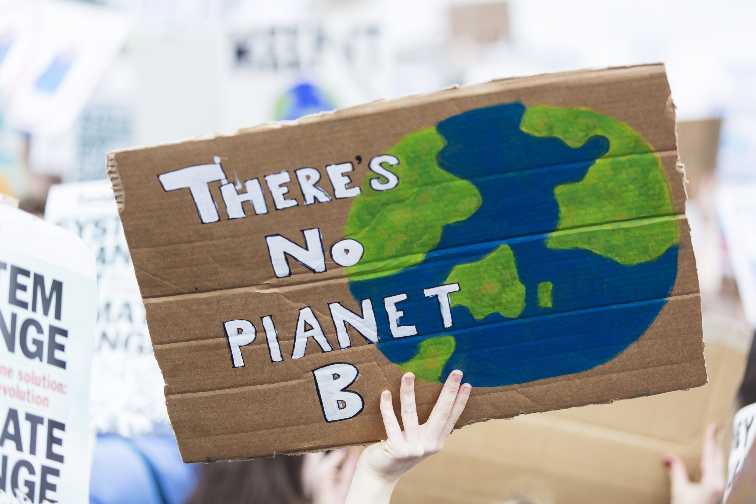 No planet B protest sign
