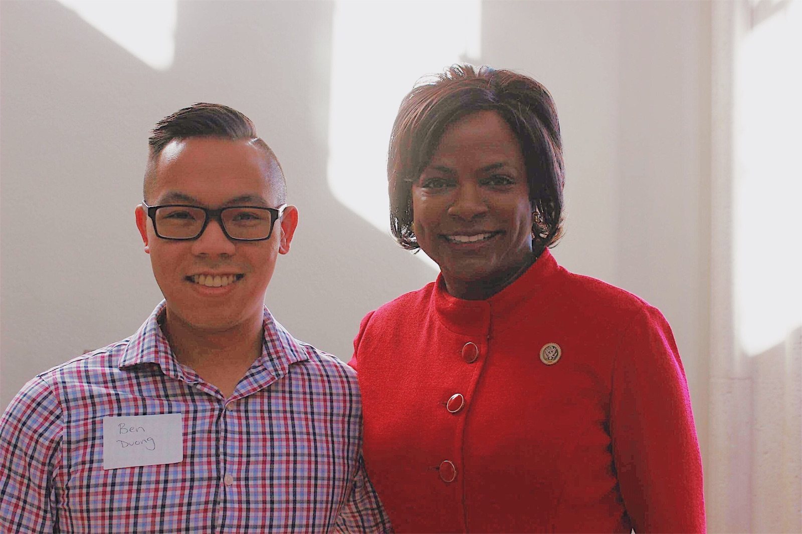 AMSA Advocate with Congressperson on Advocacy Day